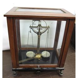 Gesetz Glass Case Assay Balance