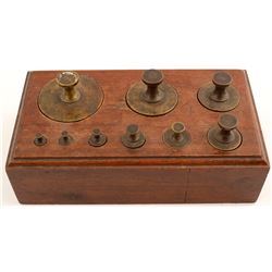Brass Scale Weight Set