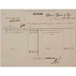 Adams & Co. Internal Accounting Form