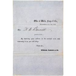 Rare Wells Fargo Cover Card