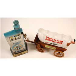 2 Harold's Club Decanters