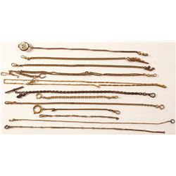 12 Gold Watch Chains