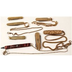 7 Pen Knives for Watch Fobs