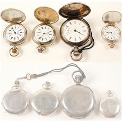 Four Sterling Pocket Watches