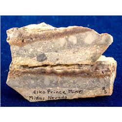 Elko Prince Mine, Midas, Nevada Specimens