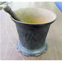 Cast-iron Mortar and Pestle for Miner/Assayer
