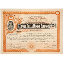 Copper Belle Mining Company Stock Certificate