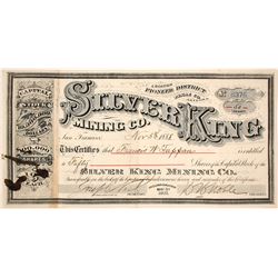 Silver King MIning Company Stock Certificate