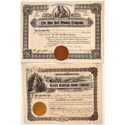 Two Rich Hill Mining Stock Certificates