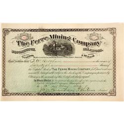Ferre Mining Company Stock Certificate