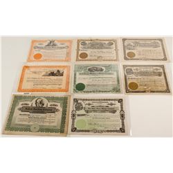 Eight Arizona Mining Stock Certificates