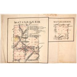 Original Pen Ink Survey for Sheep Ranch