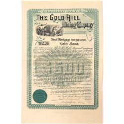 Gold Hill Mining Company $500 Bond