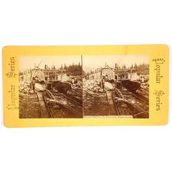 Malakoff Diggings Mining Stereoview