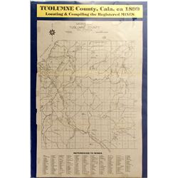Map of Tuolumne County, California