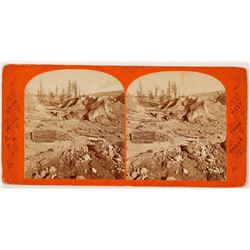 California Hydraulic Mining Stereoview