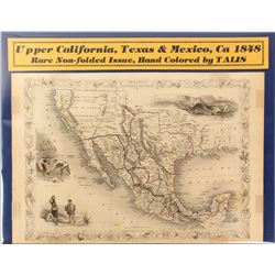 Map of Upper California, Texas & Mexico