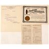 Image 1 : Gold Hammer Mines & Tunnel Company Stock Certificate, Clear Creek, CO 1910