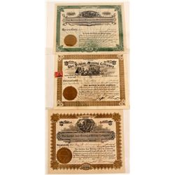 Colorado Mining Stock Certificates (3)
