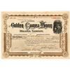 Image 1 : Golden Guinea Mining & Milling Co. Stock Certificate, Cripple Creek 1898