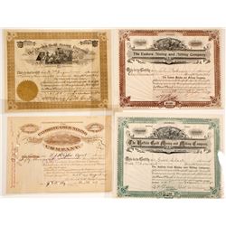 Cripple Creek, CO Mining Certificates (4)