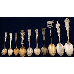 Denver Mining Silver Souvenir Spoons