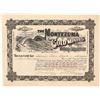 Image 1 : Montezuma Gold Mining & Milling Corporation Stock Certificate, Barnes City, CO, 1902