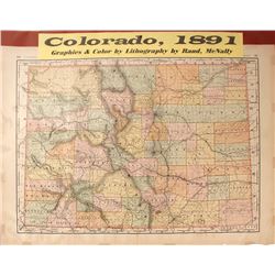 1891 Map of Colorado