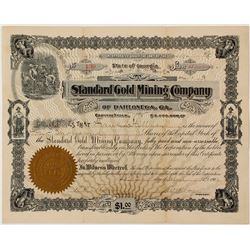 Standard Gold Mining Company of Dahlonega Stock Certificate 1