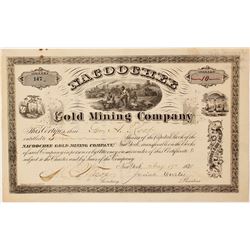 Nacoochee Gold Mining Company Stock Certificate