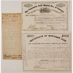 Guarantee Gold Mining Company Collection (Stock, Loan, and Handwritten Document)