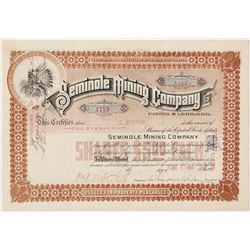 Seminole Mining Company Stock Certificate