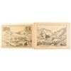 Image 1 : Two Early Idaho Illustrations: Mines & Birds-Eye View