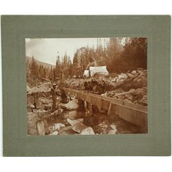 Miners Sluicing Photo, Mullan, Idaho
