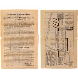 Map of East Dewey Gold Mining Co