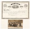 Image 1 : Jay Gould Mining Company Stock Certificate & Real Photo Postcard