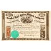 Image 1 : Bunker Hill Silver Mining Co. of New York & Nevada Stock Certificate, 1867