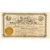 Image 1 : Bullfrog Gold Center Water & Mills Stock Certificate, 1908