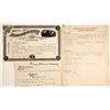 Image 1 : Trinity Mining Company Stock Certificate Proof, Galena, Lander County, NV