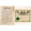 Image 1 : Gold Park Mining & Milling Co. Broadside & Stock Certificate