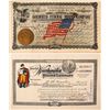 Image 1 : Two Patriotic Goldfield, Nevada Stock Certificates