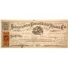 Image 1 : Independence Consolidated Mining Co. Stock Certificate, Treasure Hill, 1869