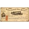 Image 1 : Random Gold & Silver Mining Co. Stock Certificate, Palmyra District,  Nevada Territory, 1863