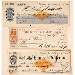 Three Virginia City Revenue Checks: Railroad, Mining, & Water