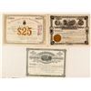 Image 1 : Three Different New Mexico Mining Stock Certificates, 1879-1920