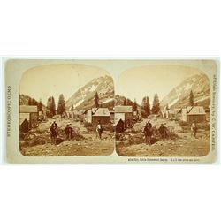 Stereoview Alta City, Little Cottonwood Canyon