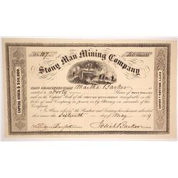 Stony Man Mining Company Stock Certificate