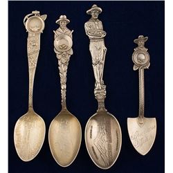 Washington Silver Mining Spoons (4)