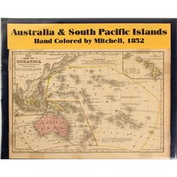 Map of Australia & South Pacific Islands