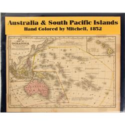 Map of Australia & South Pacific Islands